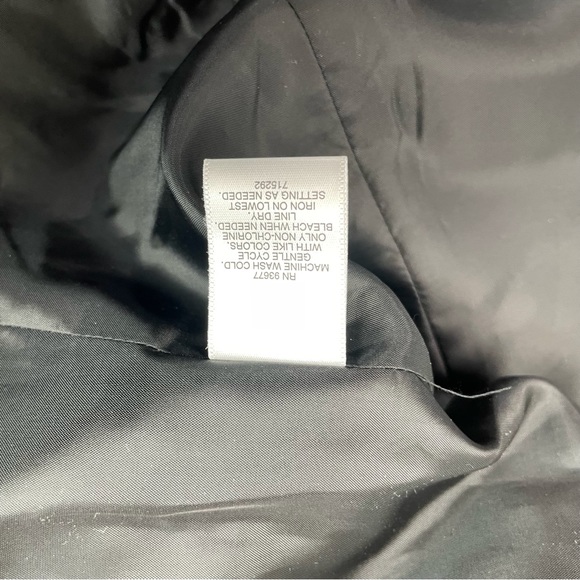 🍁 Liz Claiborne Tweed Blazer Lined Coat Jacket sz L Two Snap Neck Closure - Picture 6 of 6